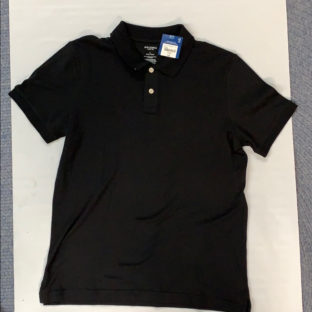SOLD Arizona large polo flex collared black shirt